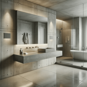 Gloating Concrete Bathroom Vanity