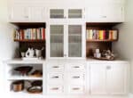 White wood Pantry Built In